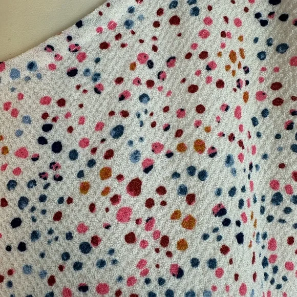 MOTHERHOOD MATERNITY White & Multicolor Blouse With Waist Tie | Size Medium - Picture 3 of 16